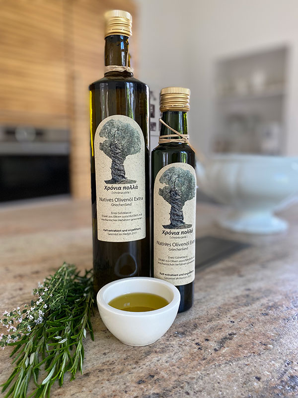 Abbildung Olivenoelflaschen